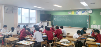 豊城中学校の授業の様子