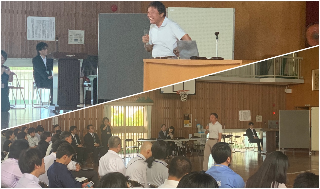 早稲田大学　原田教授による講演の様子